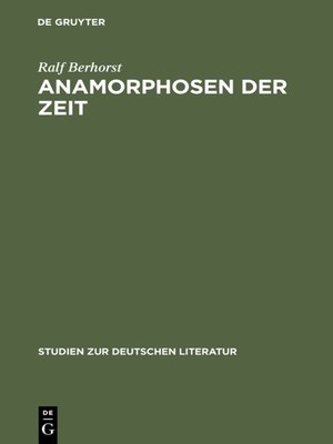 cover image of Anamorphosen der Zeit